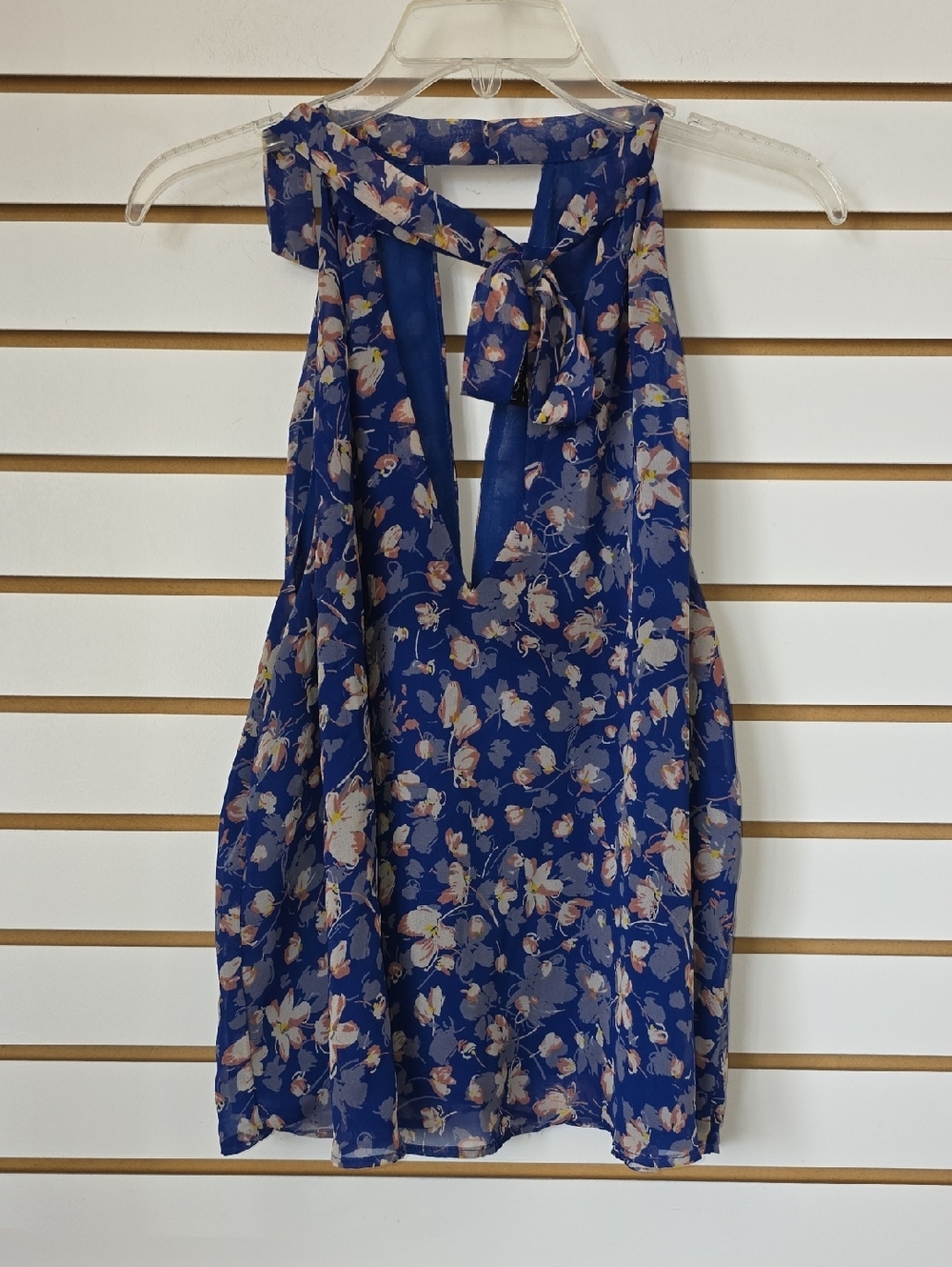 Floral Tie-Neck Tank 2x